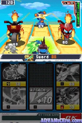 Mega Man Star Force 2 - Zerker x Saurian (USA) screen shot game playing